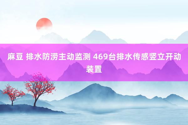 麻豆 排水防涝主动监测 469台排水传感竖立开动装置