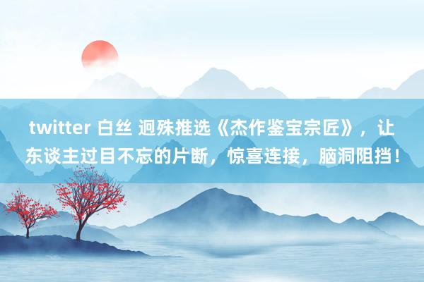 twitter 白丝 迥殊推选《杰作鉴宝宗匠》，让东谈主过目不忘的片断，惊喜连接，脑洞阻挡！